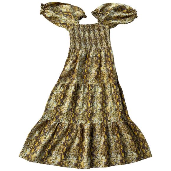 Faithfull the Brand Anthropologie Dawn Linen Dress Size 6 Medium - Picture 4 of 10